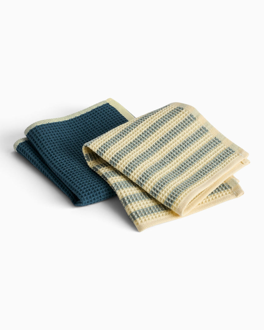 HAY Design Canteen Dish Cloth (Set of 2) Yellow/Green Mix