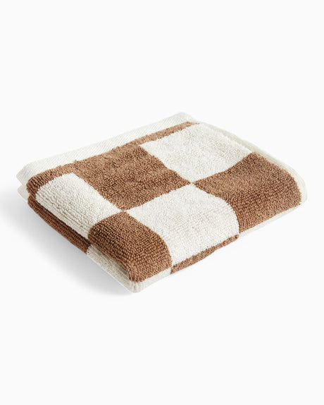 HAY Design Check Wash Cloth Cappuccino