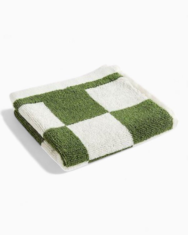 HAY Design Check Wash Cloth Matcha