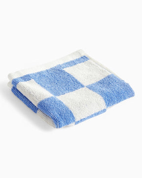 HAY Design Check Wash Cloth Sky Blue