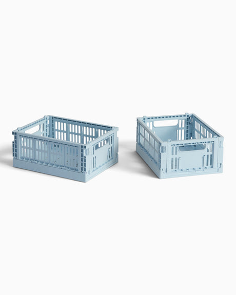 HAY Design Colour Crate Mini (Set of 2) Soft blue