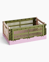 HAY Design Colour Crate Mix Small Olive/Powder