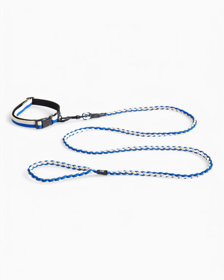 HAY Design Dogs Leash Braided Blue/White