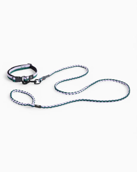 HAY Design Dogs Leash Braided Lavender/Green