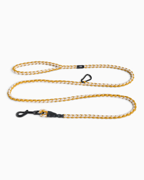HAY Design Dogs Leash Braided M/L Off-white/Ochre