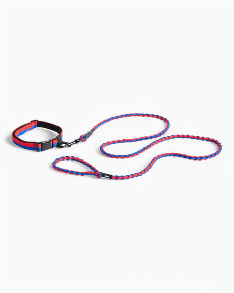 HAY Design Dogs Leash Braided Red/Blue