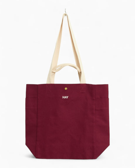 HAY Design Everyday Tote Bag Burgundy