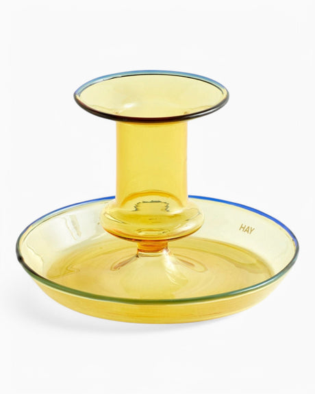 HAY Design Flare Candleholder Yellow