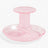 HAY Design Flare Stripe Candleholder Pink/White