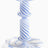 HAY Design Flare Stripe Milk Candleholder Medium Blue