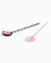 HAY Design Glass Spoons Round Set of 2 Aubergine/L.Pink
