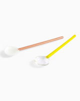 HAY Design Glass Spoons Round Set of 2 Multi