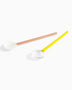 HAY Design Glass Spoons Round Set of 2 Multi