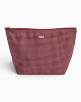 HAY Design Grid Pouch Medium Burgundy