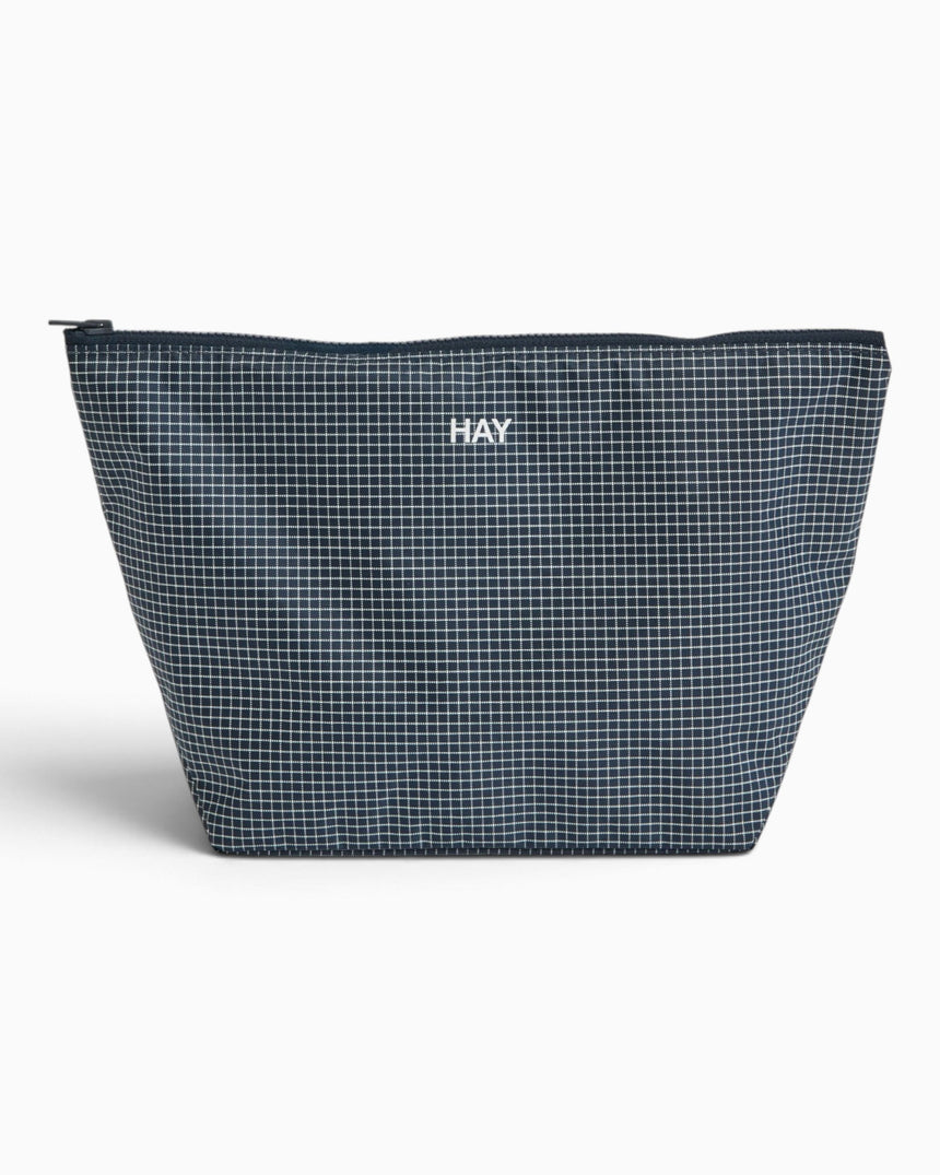 HAY Design Grid Pouch Medium Dark Blue