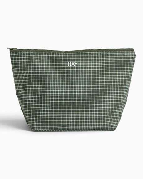 HAY Design Grid Pouch Medium Dark Green