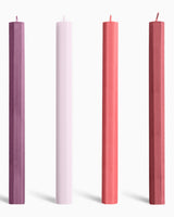 HAY Design Hexagon Candle Set of 4 Reds/Bordeaux