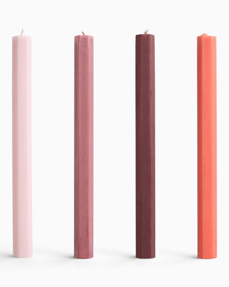 HAY Design Hexagon Candle Set of 4 Berry