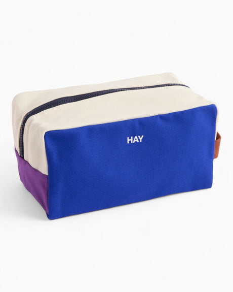 HAY Design Multi Wash Bag Medium Electric Blue Multi