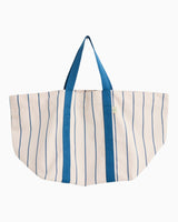 HAY Design Outdoor Market Picnic Bag Medium Beige/Blue Stripe