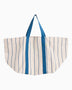 HAY Design Outdoor Market Picnic Bag Medium Beige/Blue Stripe