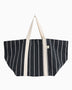 HAY Design Outdoor Market Picnic Bag Medium Black/Beige Stripe