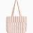 HAY Design Outdoor Market Tote Bag Medium Beige/Red Stripe