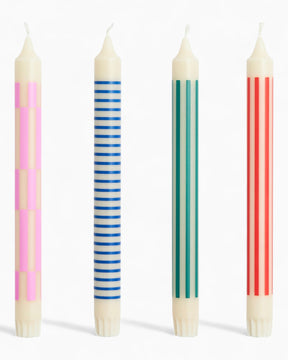 HAY Design Pattern Candle Crisp Mix Set of 4 Multi