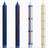 HAY Design Pattern Candle Set of 4 Blue/Silver