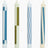 HAY Design Pattern Candle Set of 4 Green/Blue