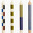 HAY Design Pattern Candle Set of 4 Off White/Army/Blue