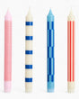 HAY Design Pattern Candle Set of 4 Pink/Red/Blue