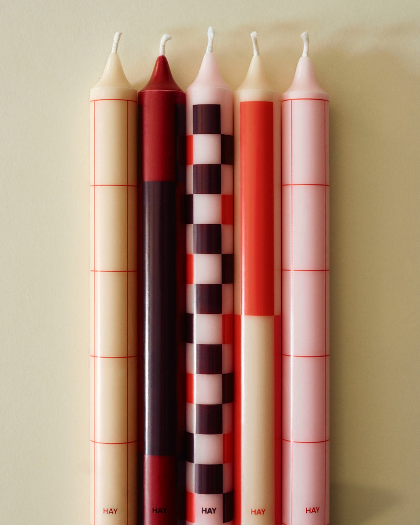 HAY Design Pattern Candle Set of 4