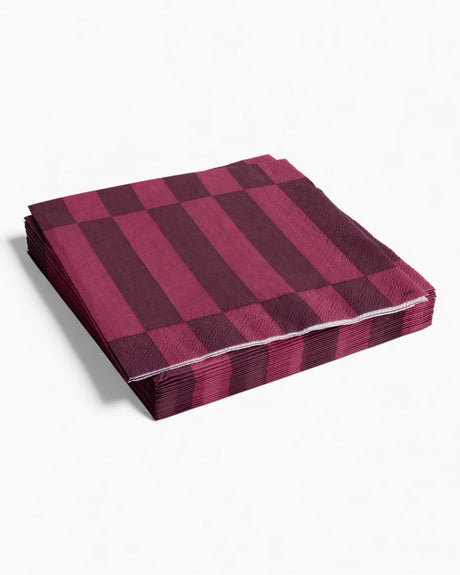 HAY Design Pattern Napkins Set of 20 Bordeaux/Wine