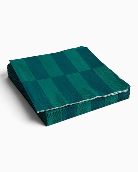 HAY Design Pattern Napkins Set of 20 Green/Dark Green