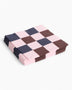 HAY Design Pattern Napkins Set of 20 Light Pink/Bordeaux/Black