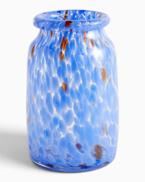 HAY Design Splash Vase Roll Neck Medium Blue