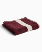HAY Design Stripe Wash Cloth Burgundy