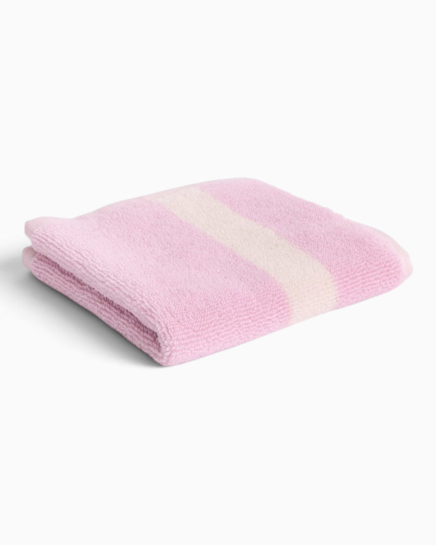 HAY Design Stripe Wash Cloth Cool Pink