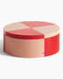 HAY Design Tin Container Round Red/Soft Pink