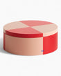 HAY Design Tin Container Round Red/Soft Pink