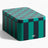 HAY Design Tin Container Small Green/Dark Blue