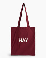 HAY Design Tote Bag Burgundy