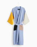 HAY Design Waffle Bathrobe Dusty Blue/Multi