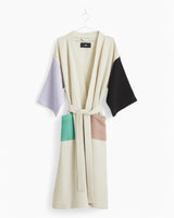 HAY Design Waffle Bathrobe Off-White/Multi