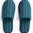HAY Design Waffle Slippers Stripe Petrol Blue