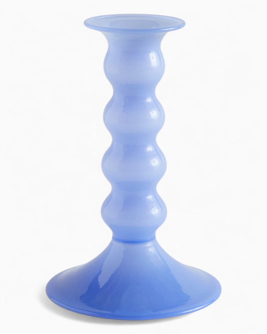 HAY Design Wavy Candleholder Medium Jade Light Blue