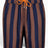 Heliophilia Italian Stripes Şort Mayo Brown/Navy