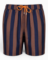 Heliophilia Italian Stripes Şort Mayo Brown/Navy
