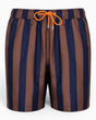 Heliophilia Italian Stripes Şort Mayo Brown/Navy